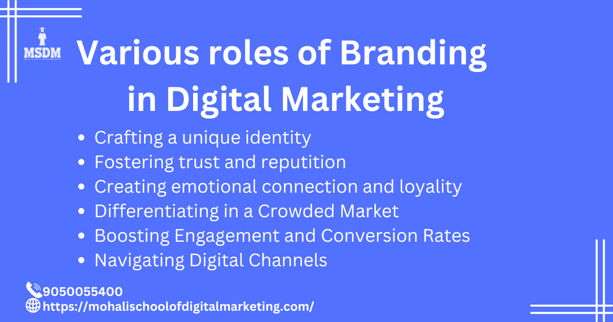 Various Roles of Branding in Digital Marketing