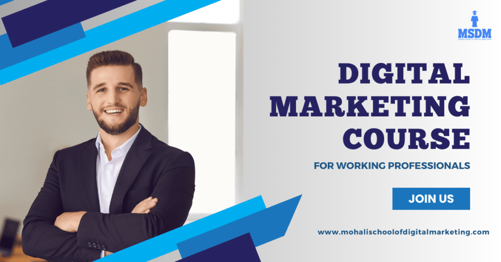 Digital Marketing Course for working Professionals