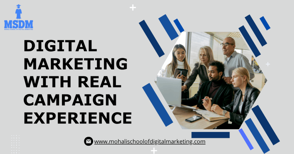 Learn digital marketing with live projects and real campaign experience at MSDM