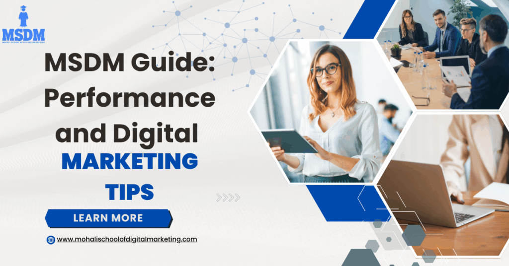 Performance and digital marketing guide by MSDM showing brand growth and result-driven strategies