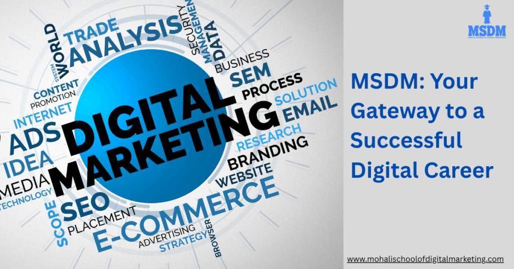MSDM digital marketing course training students for a successful digital career with practical skills